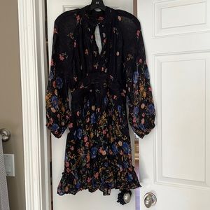 Anthropologie keyhole floral dress